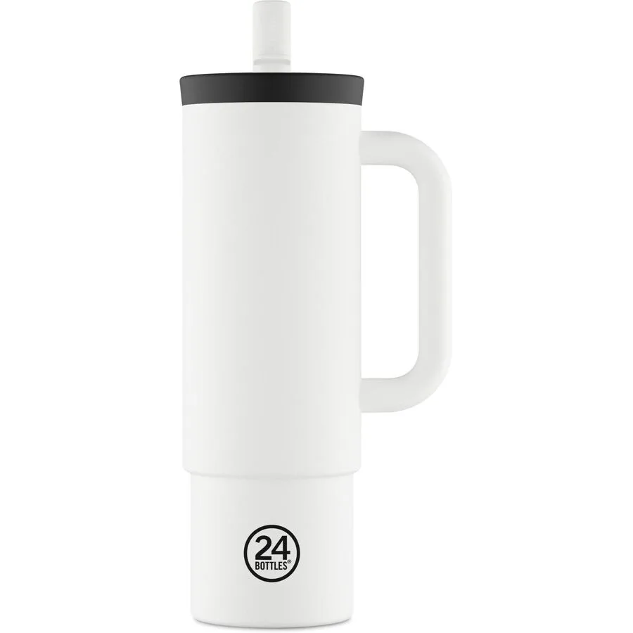 Thermobecher 24 Bottles Weiss matt H 24.5 cm 800 ml