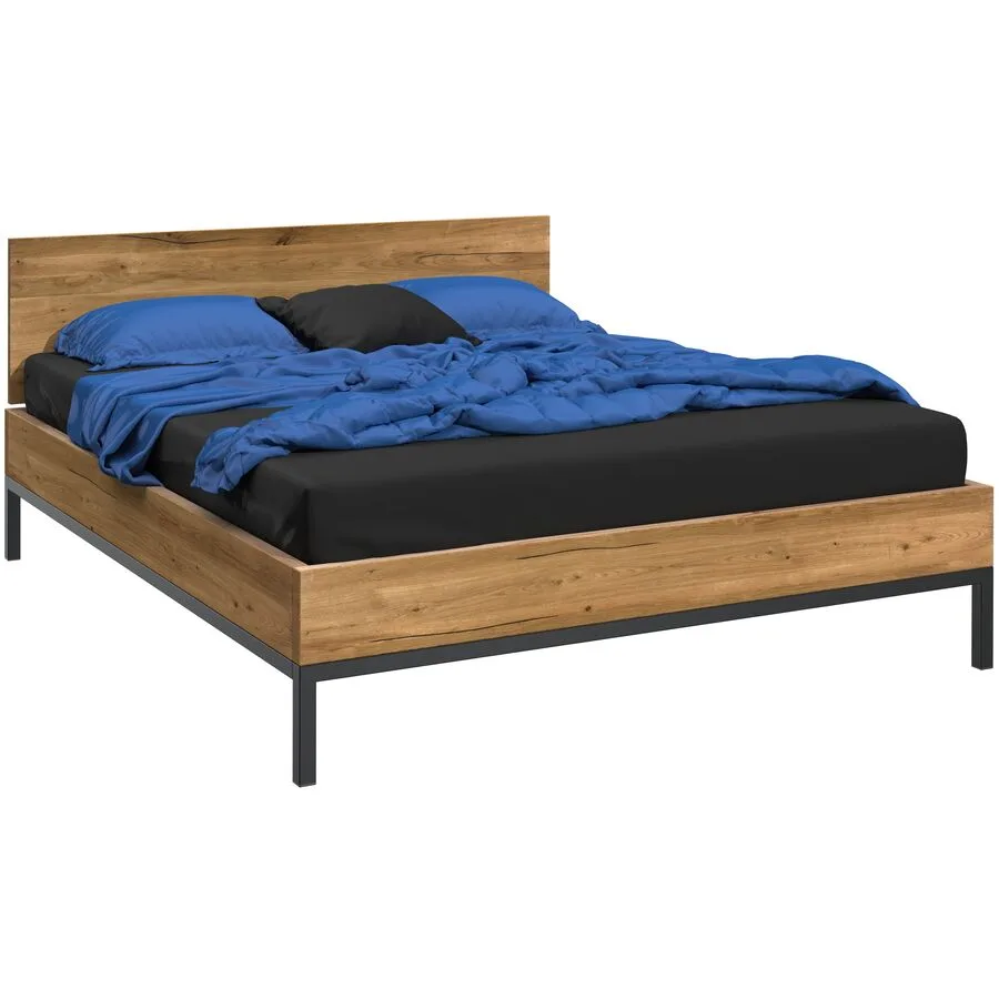 Bett Holz Werk eiche Holz Massivholz 180 x 200 cm