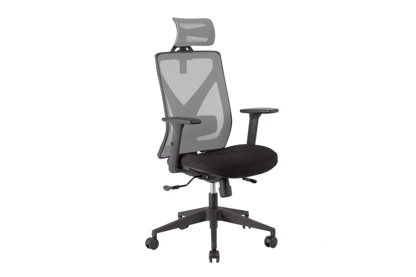 Kontorstol MIKE 64x65xH110-120cm svart/grå -