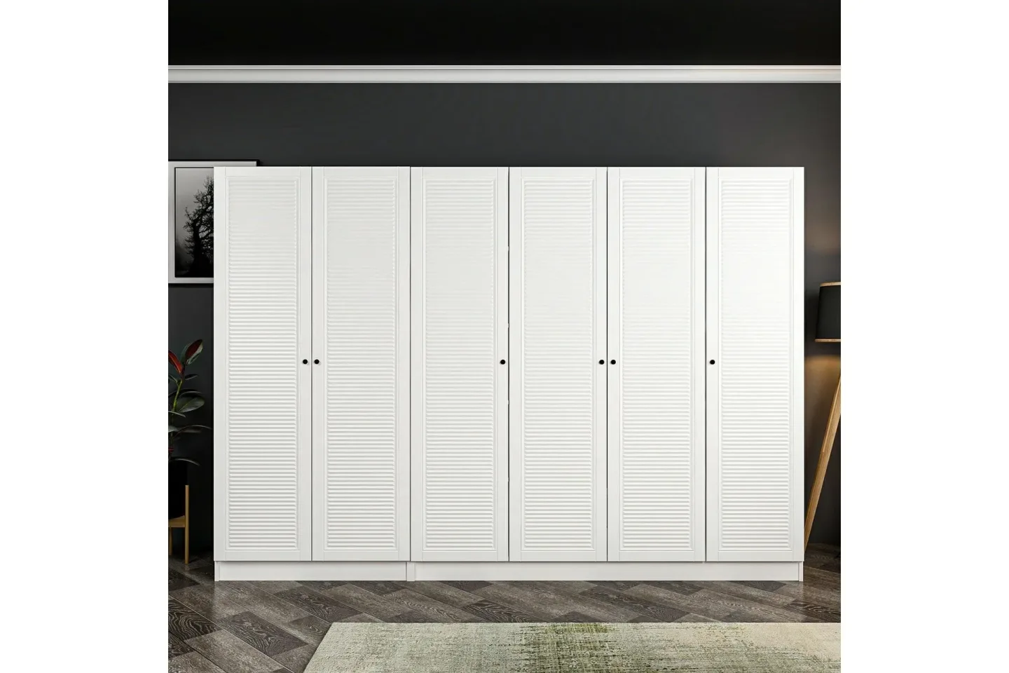 Fruitland Garderob 270 cm - Vit