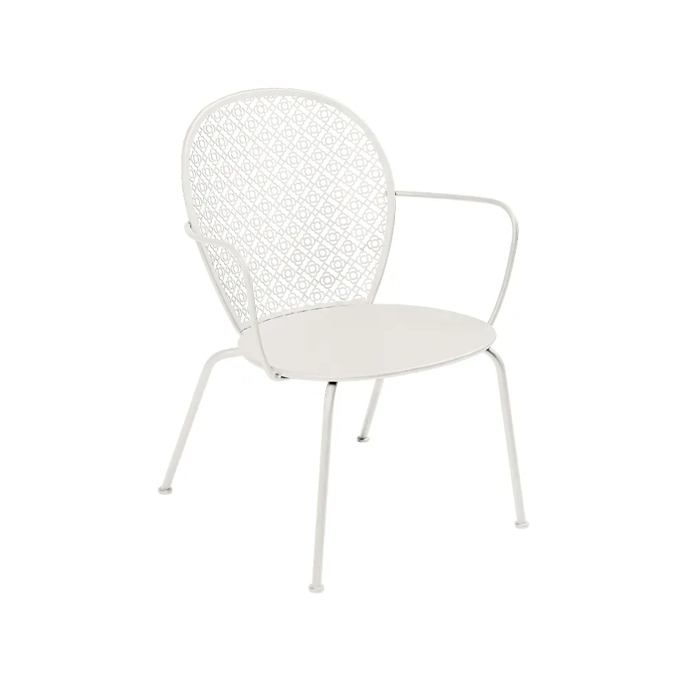 Fermob Lorette karmstol låg Clay grey (grå)