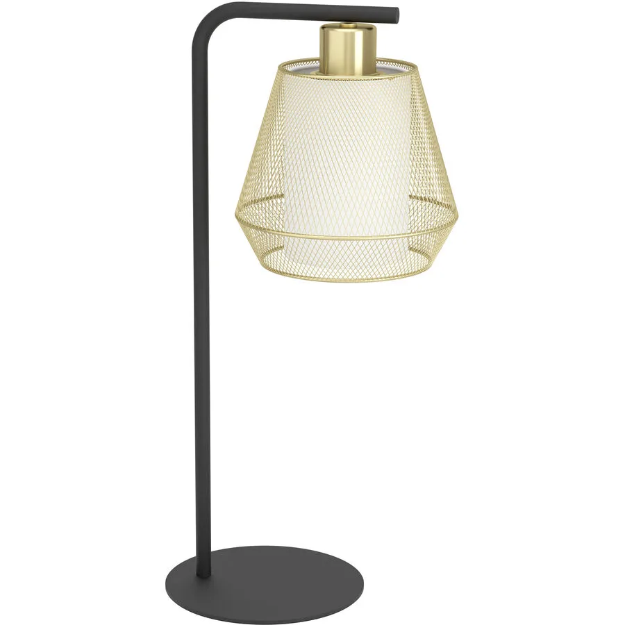 Eglo Tischlampe Ciudadela Schwarz Stahl 18 cm 50 cm