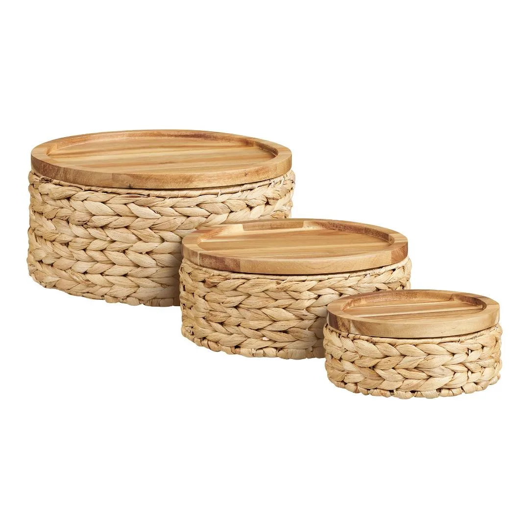 Dorte Korb Set mit 3 natur.