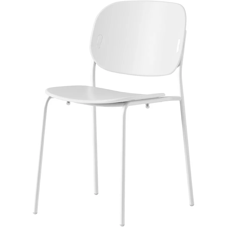 CONNUBIA Stuhl 2er-Set Yo! weiss Metall / Polypropylen