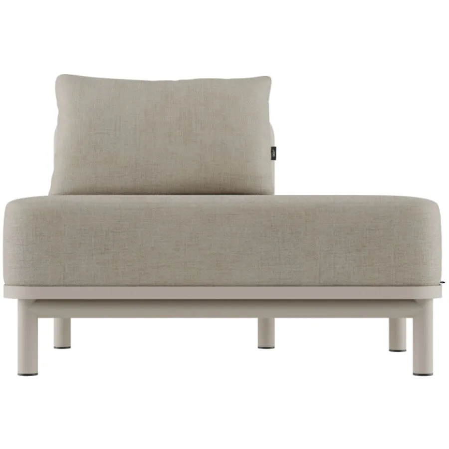 SACKit Loungeelement Kirra Sand Aluminium/80% Olefin und 20% recyceltes Olefin-Polyester 1 B 77.5 T 106 cm