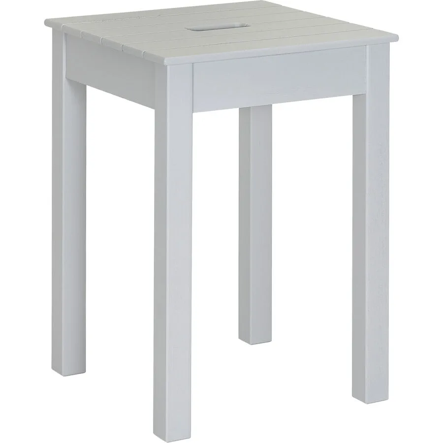 Hocker Lilio hellgrau Buche B 32 H 46 cm