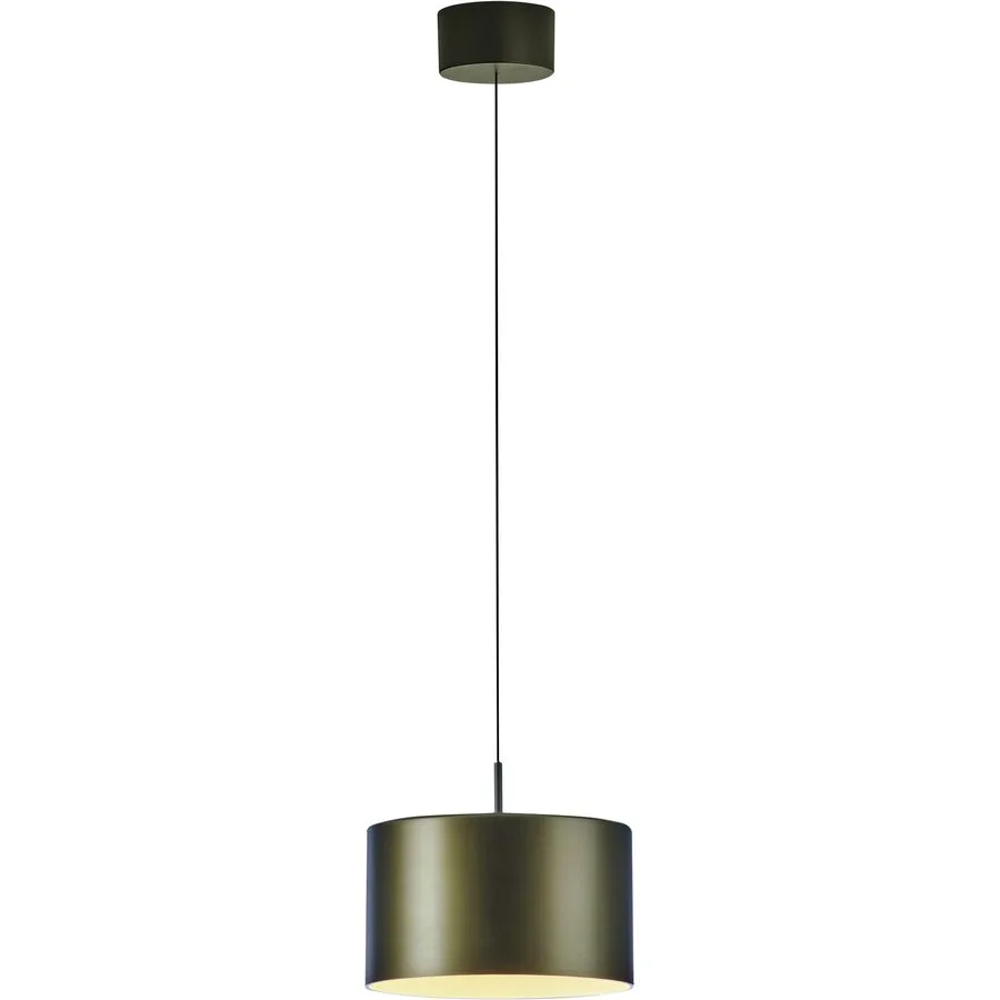 Designer-Pendellampe Bankamp Grand Metal bronze dimmbar D 20 cm - LED - Lichtfarbe: Extra warmweiss - Material: Aluminium/Eisen/Acryl -