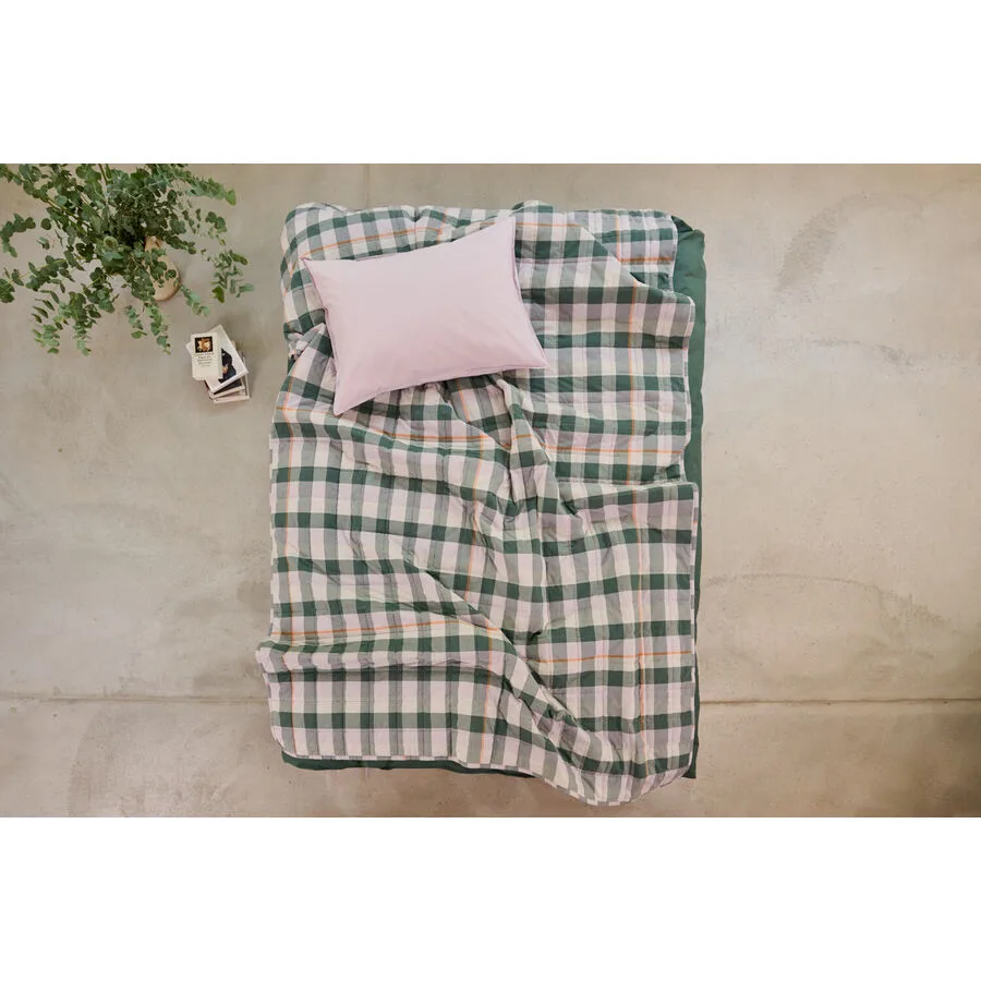 Lavie Bettüberwurf Caja dunkelgrün Polyester/Baumwolle 240 x 270 cm