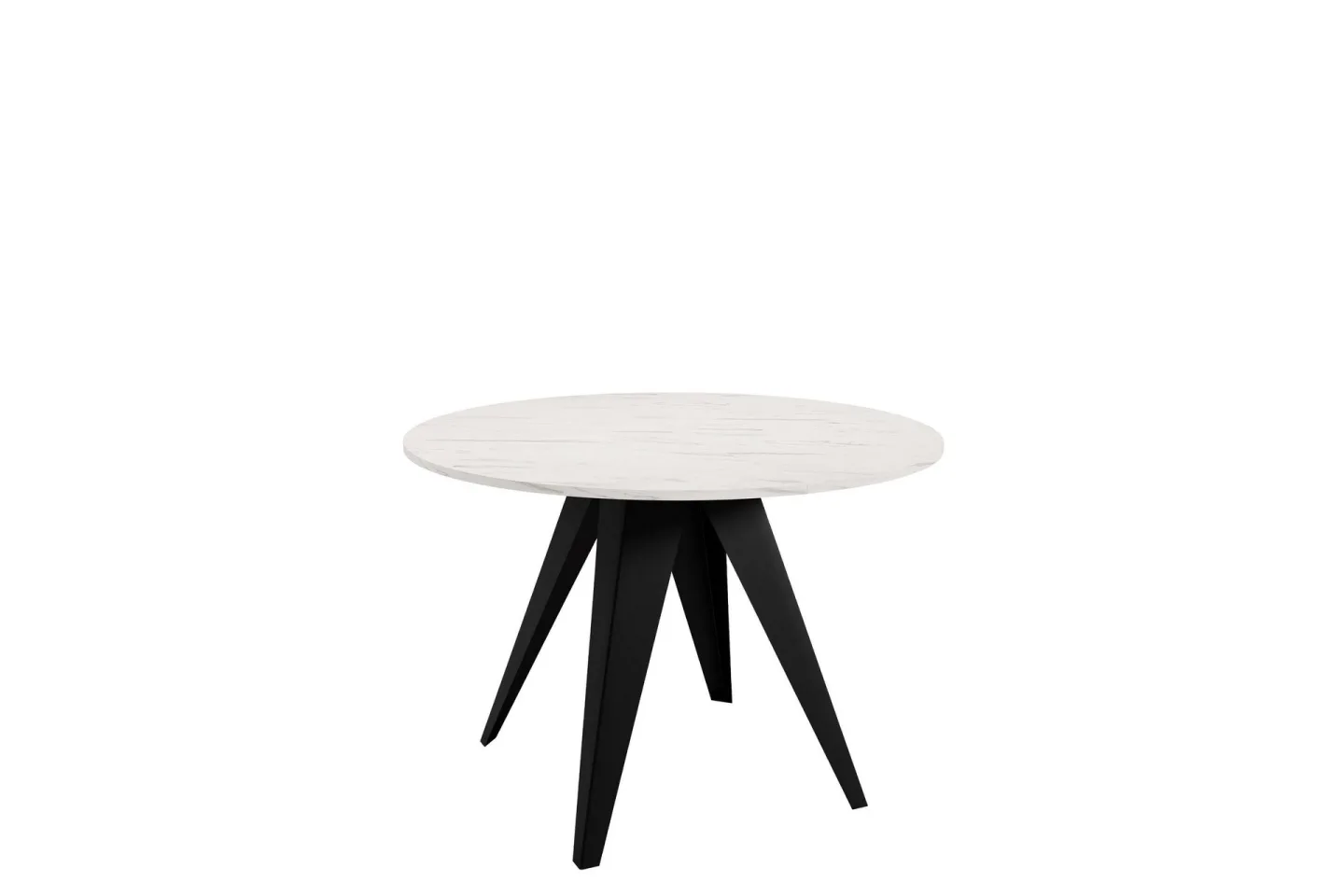 Hoban Matbord 128 cm - Svart/Vit