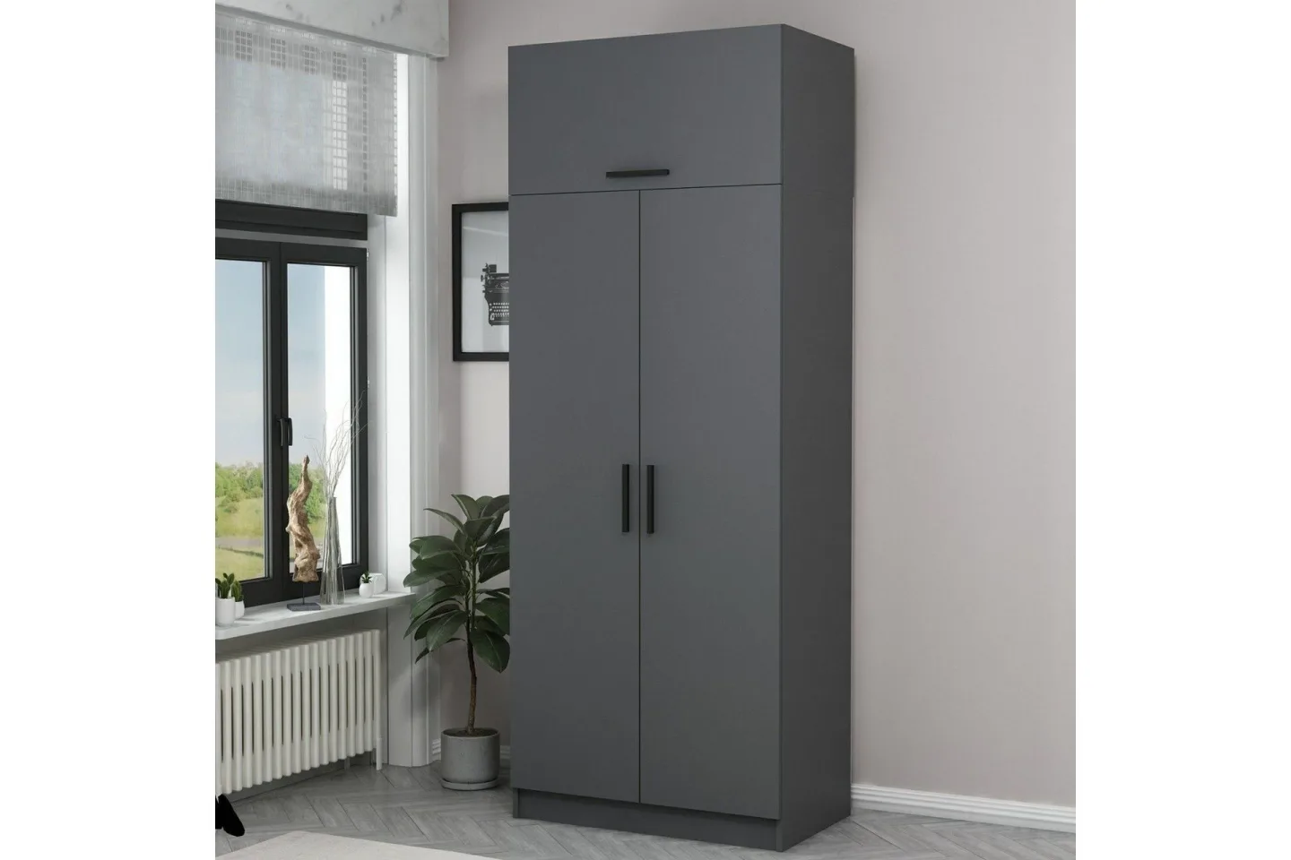 Fruitland Garderob 90 cm - Antracit