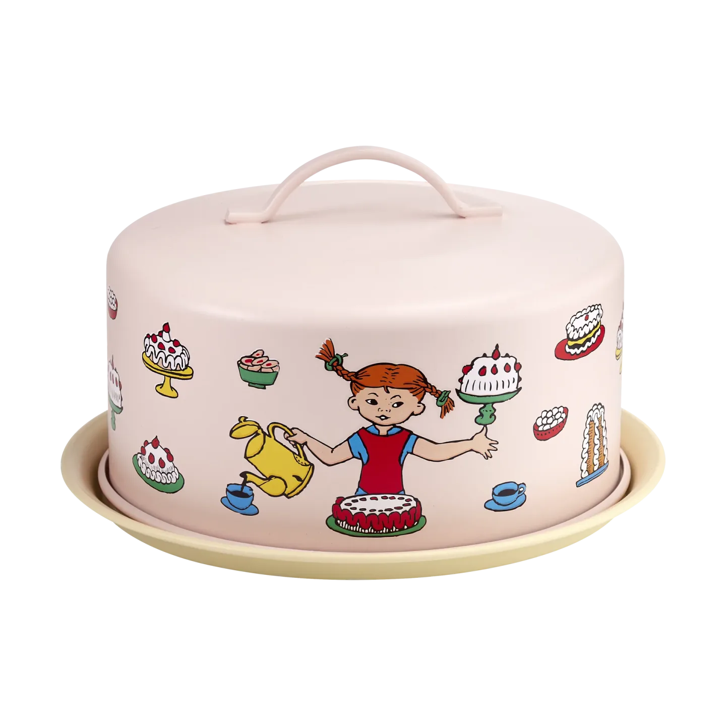 Muurla Pippi Tortenplatte mit Glocke Geburtstag