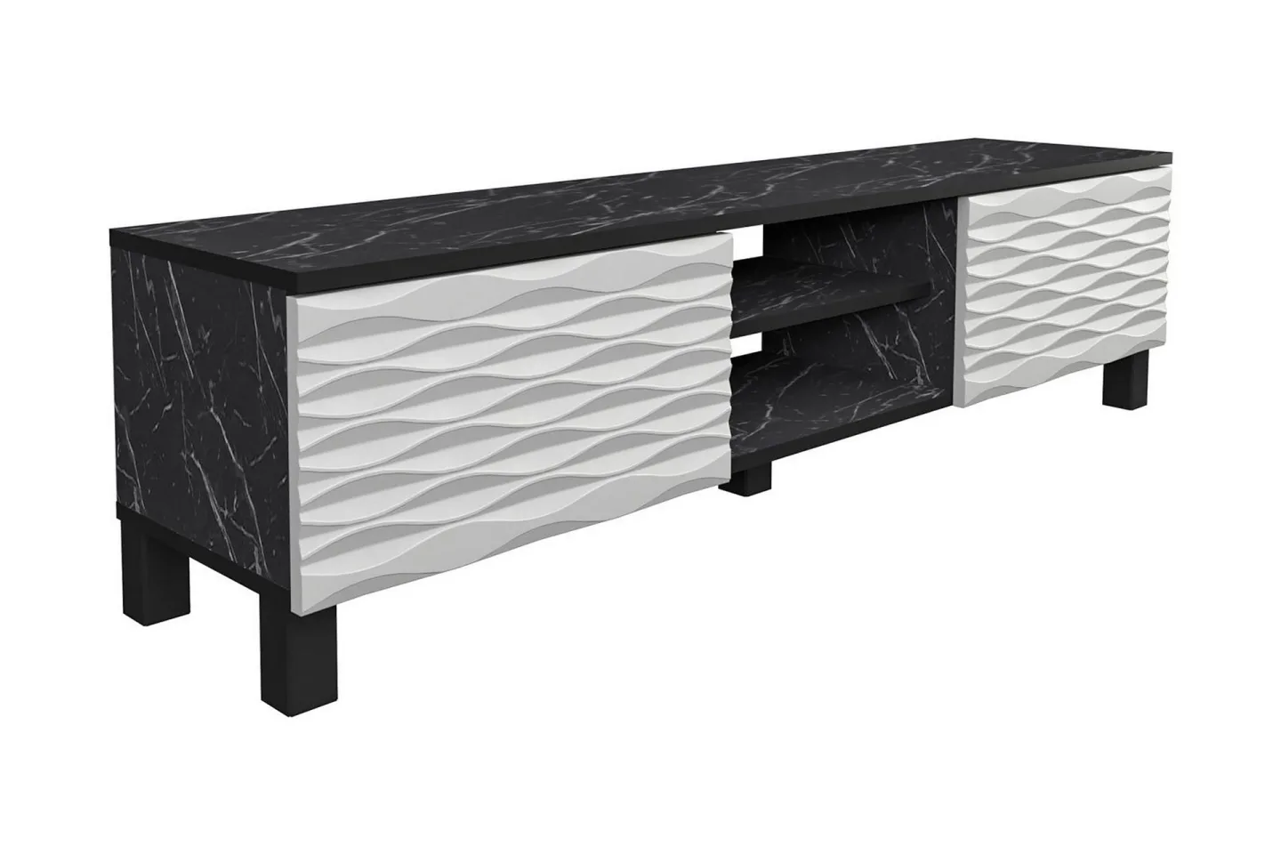 Rinorea Tv-bänk 150x40,3 cm - Svart