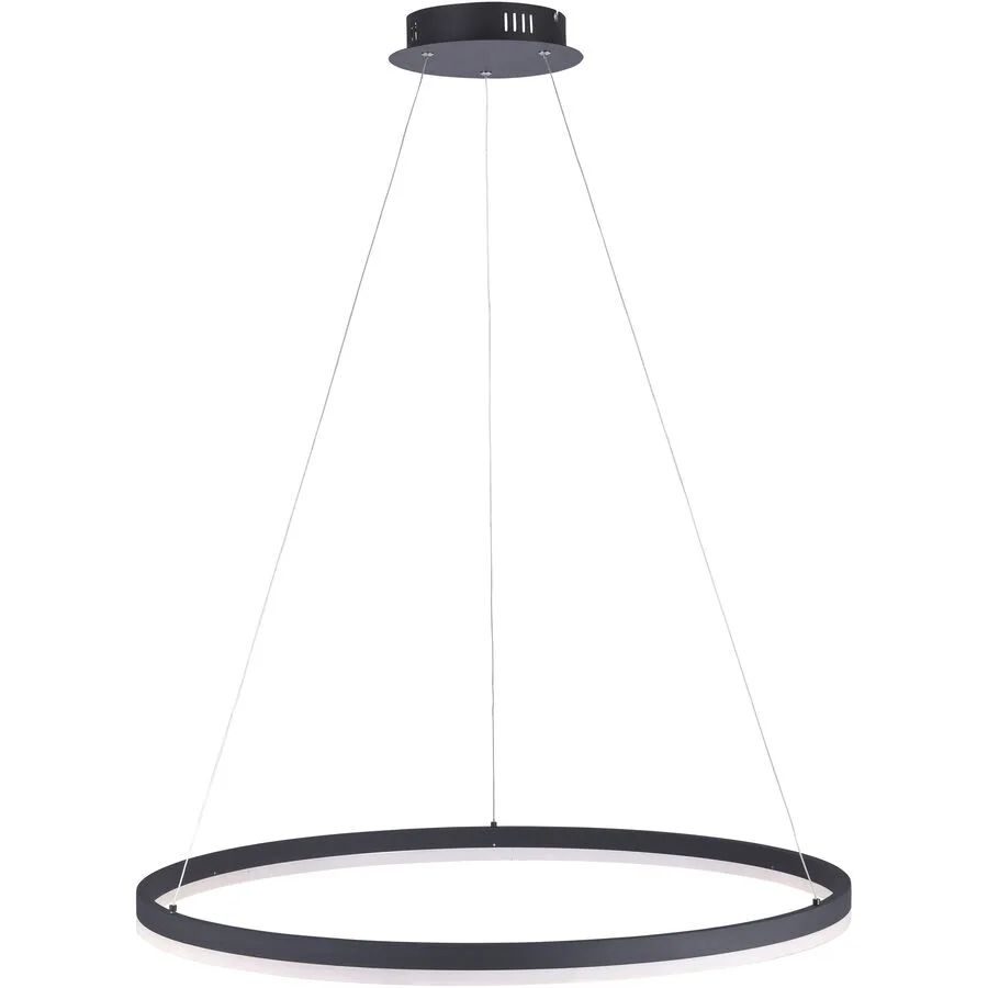 Pendellampe Q-Vito Bronze Eisen 59 cm 120 cm - Farbe: messing matt - LED - Lichtfarbe: Warmweiss - LED Energiesparlampen