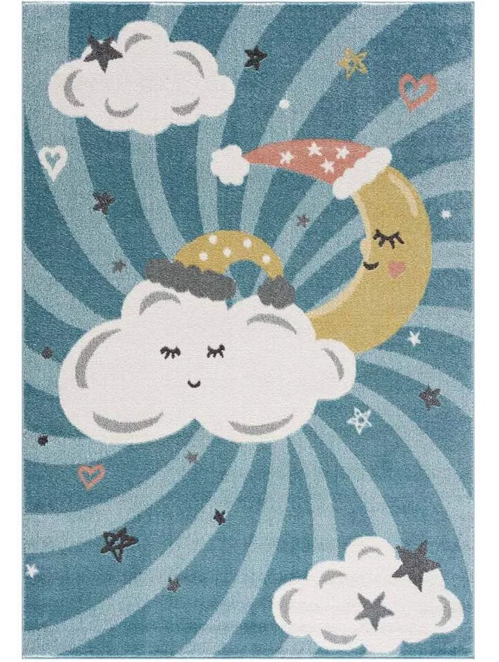 Barneteppe - Night Clouds (multi) (Størrelse: 160 x 230 cm)