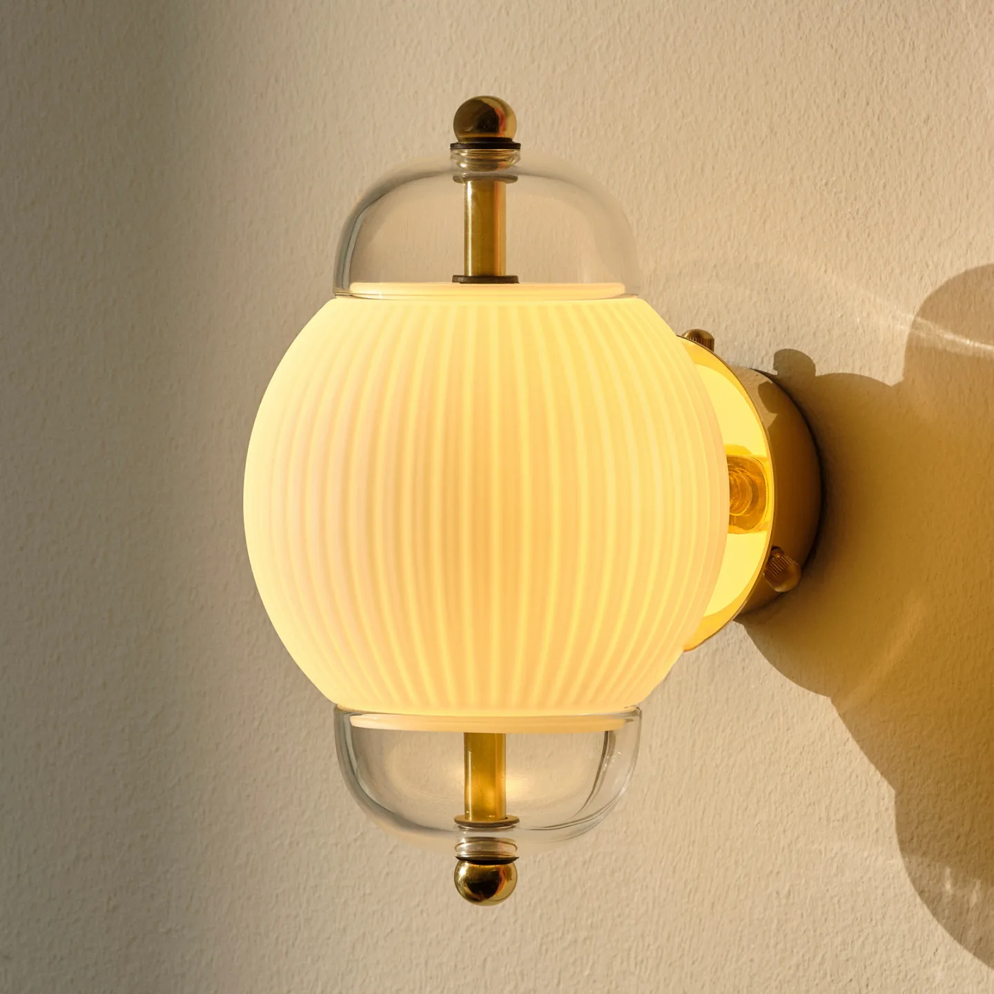 Shahin Wandleuchte, Glas mundgeblasen - Design By Us - Wohnzimmer - Einflammig