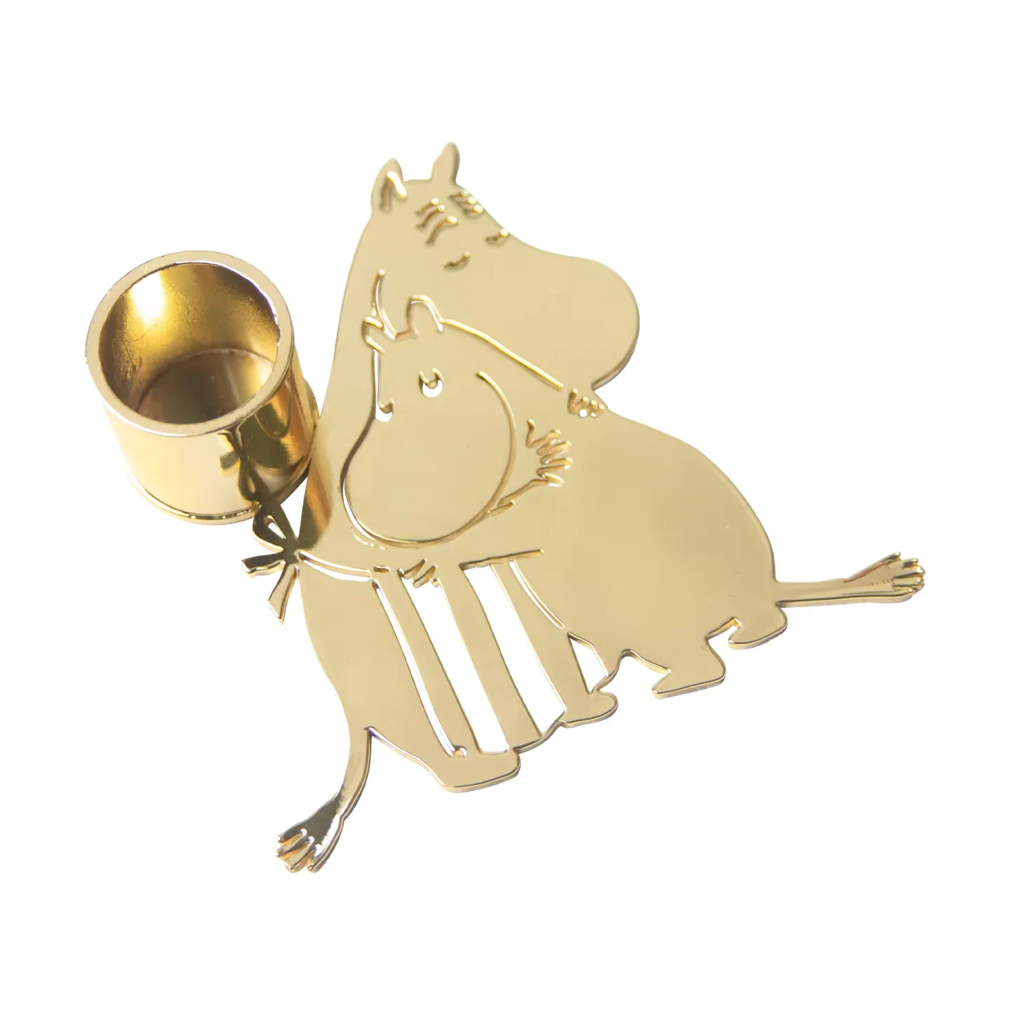 Pluto Design Moomin love Kerzenhalter Gold