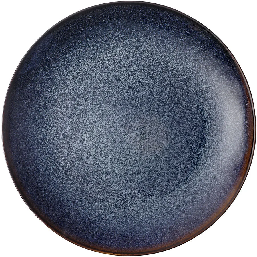 Teller flach Night Sky Schwarz Porzellan 28 cm