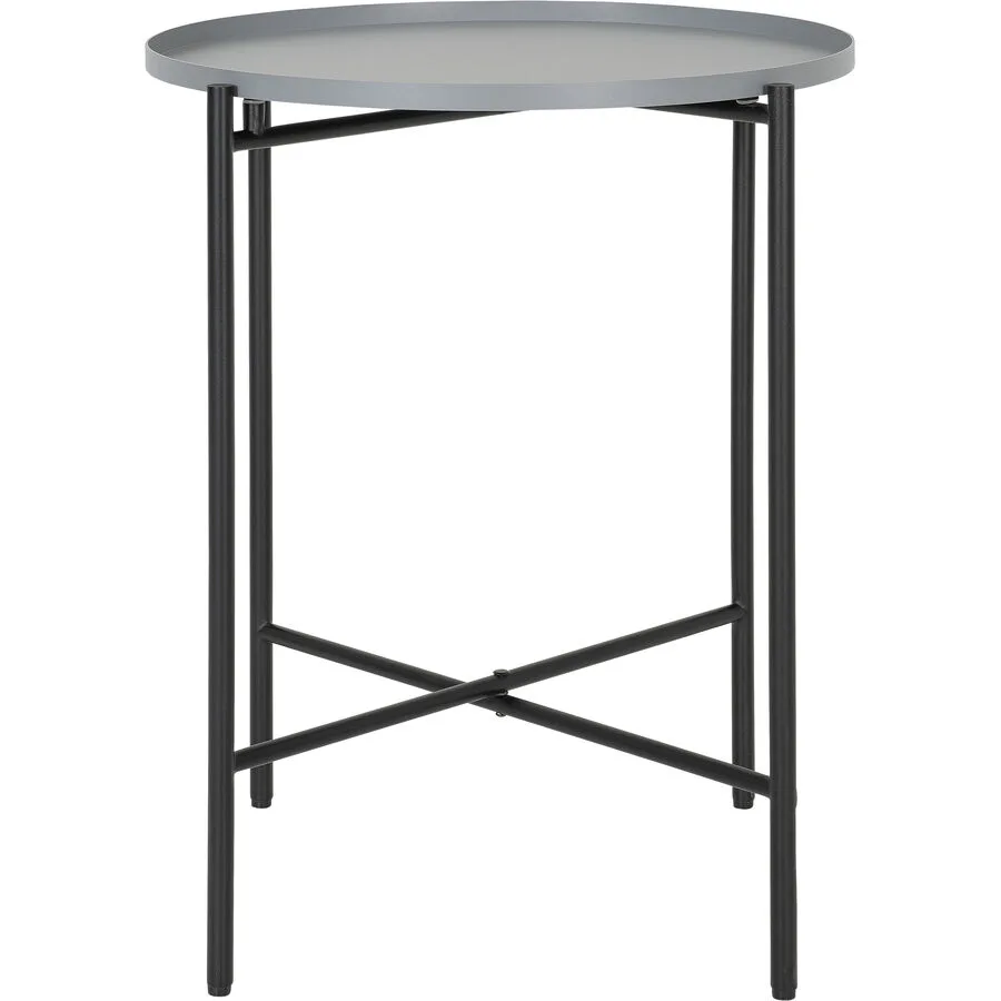 Beistelltisch Kim Grau Metall 40 cm