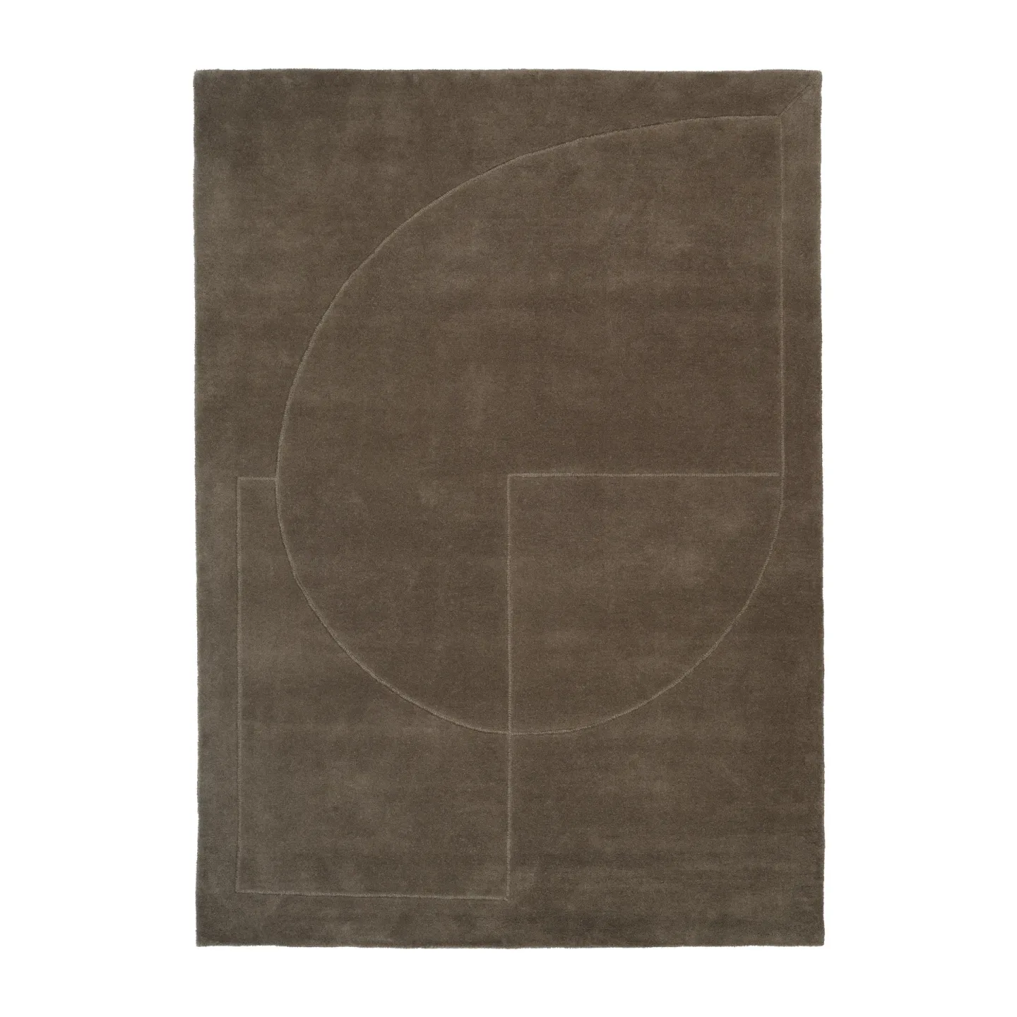 Linie Design Lineal Poem ullmatta Moss, 140x200 cm