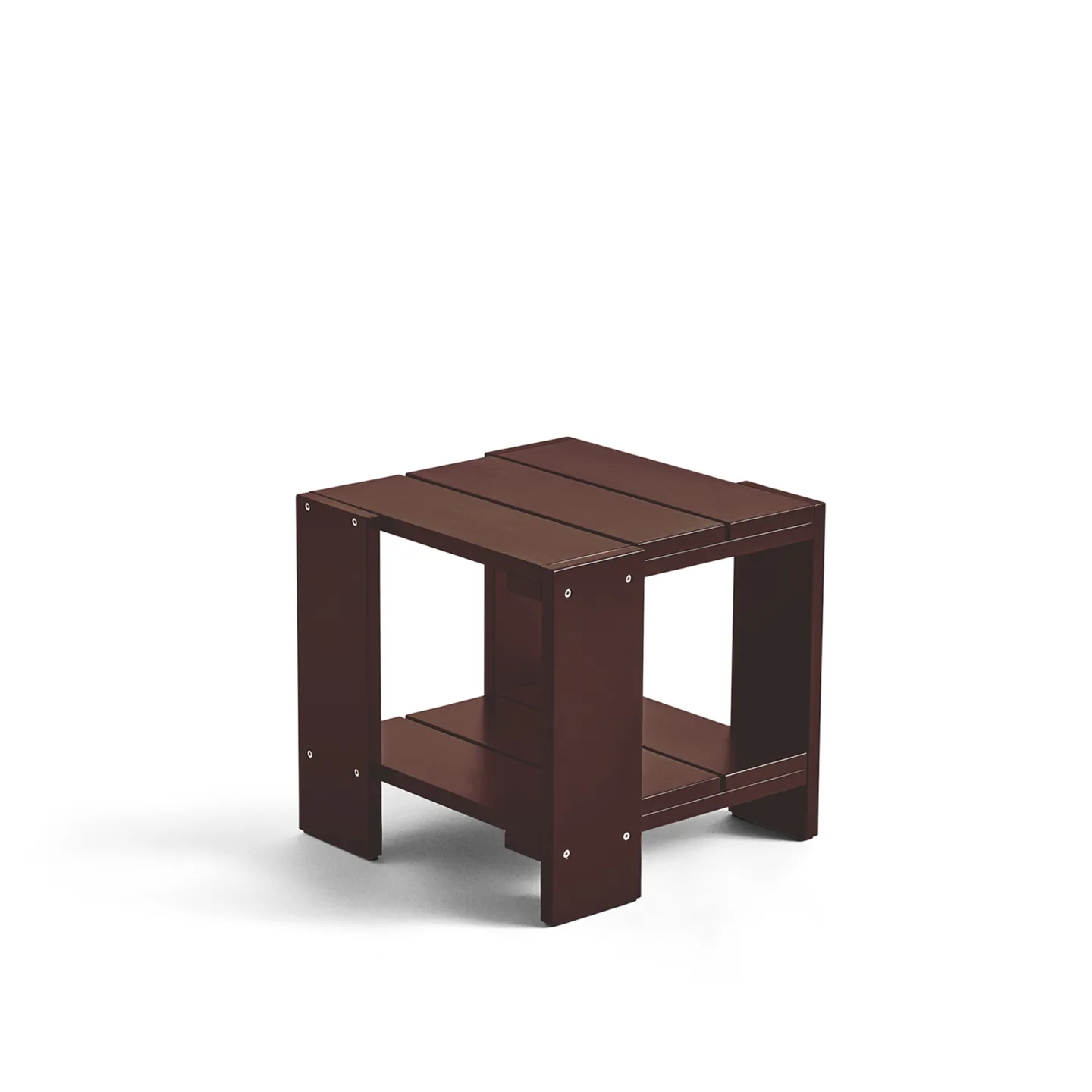 HAY - Crate Side Table / Iron Red - Småbord och sidobord utomhus - Gerrit Rietveld - Röd - Trä