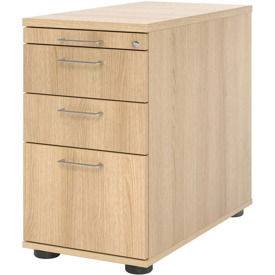 Standcontainer Office eiche Holzwerkstoff B 42.8 H 76 cm