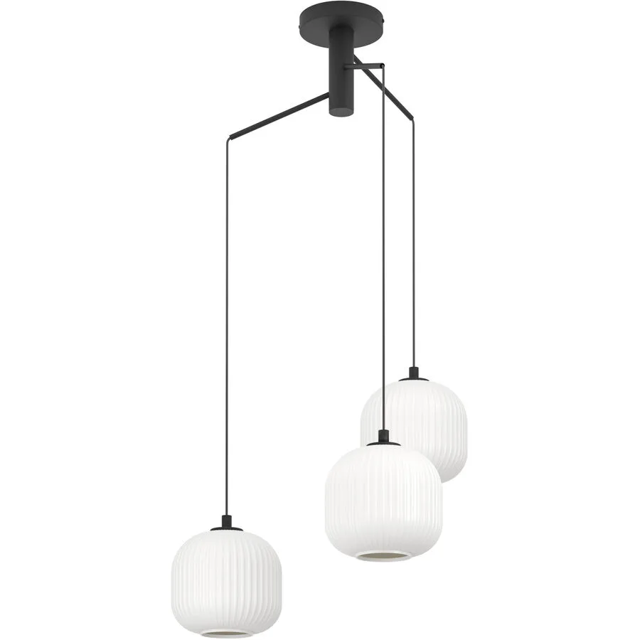 Eglo Pendellampe Mantunalle Schwarz Stahl 110 cm