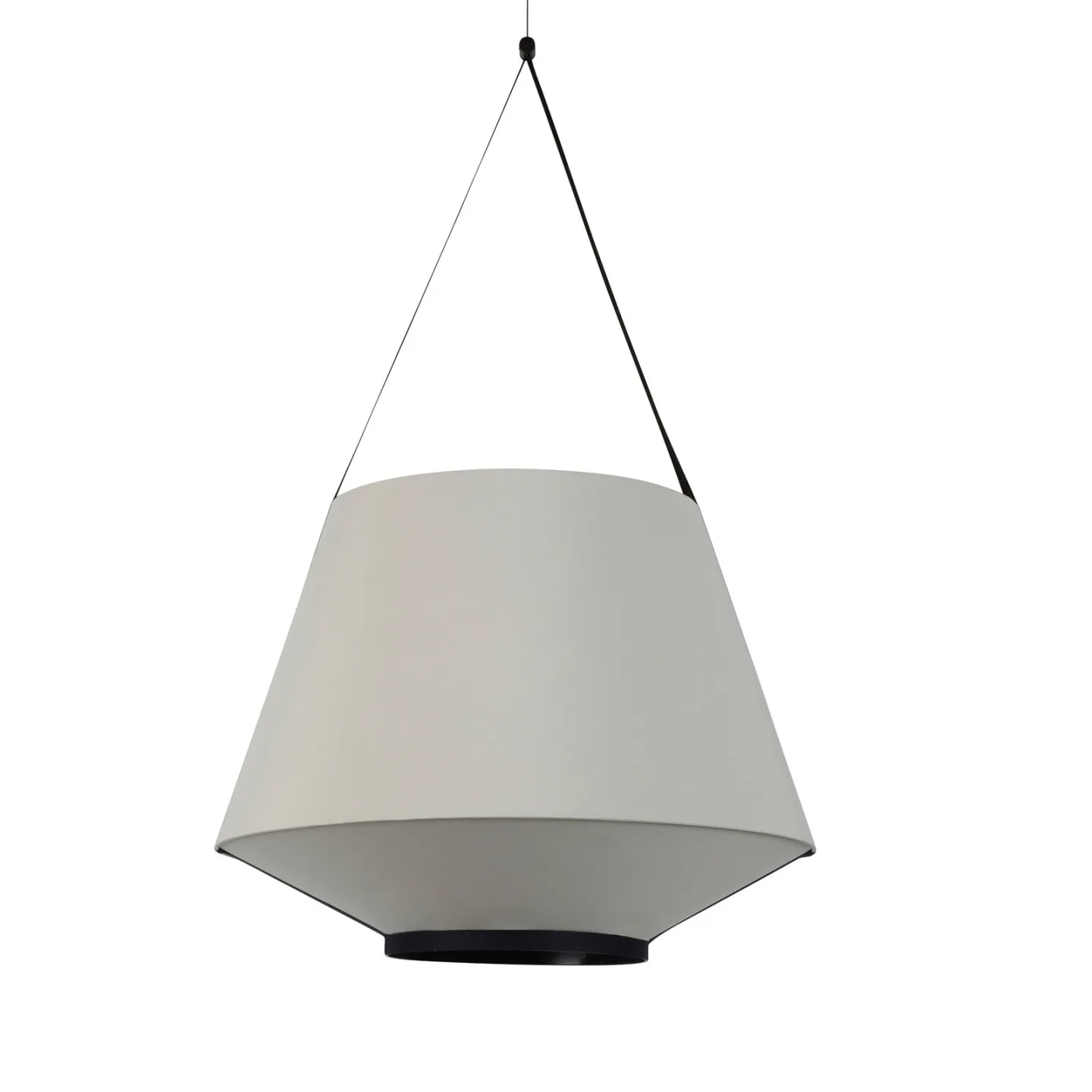 Carrie Pendelleuchte M Olive - Forestier Carrie M - Wohnzimmer - Design - Stoff / Textil - Einflammig
