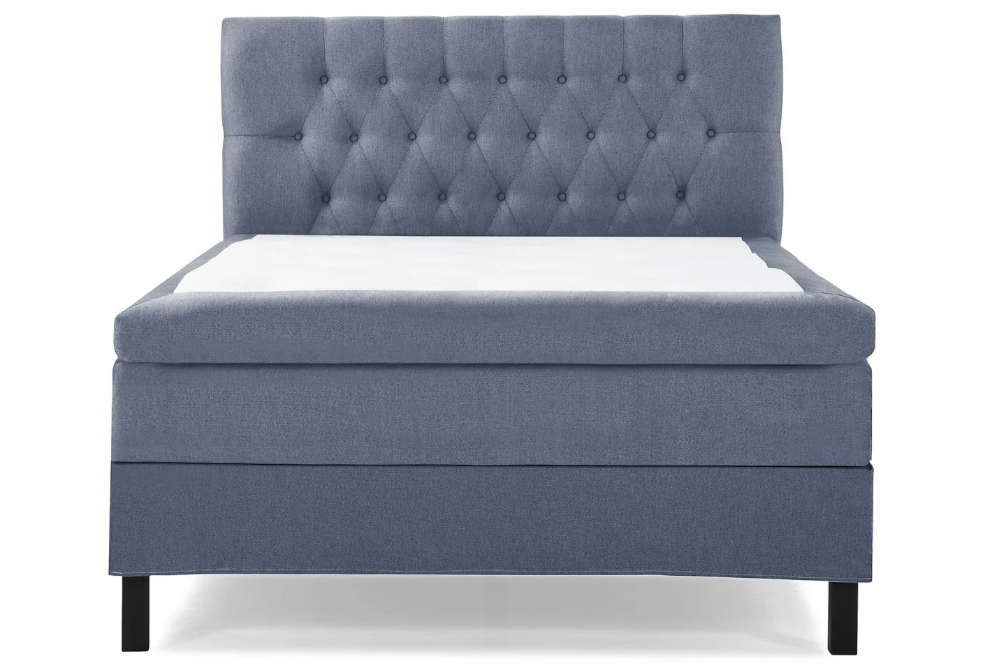 Lucky Sängpaket 140x200 Polyeter Diamant Sänggavel - Mörkblå