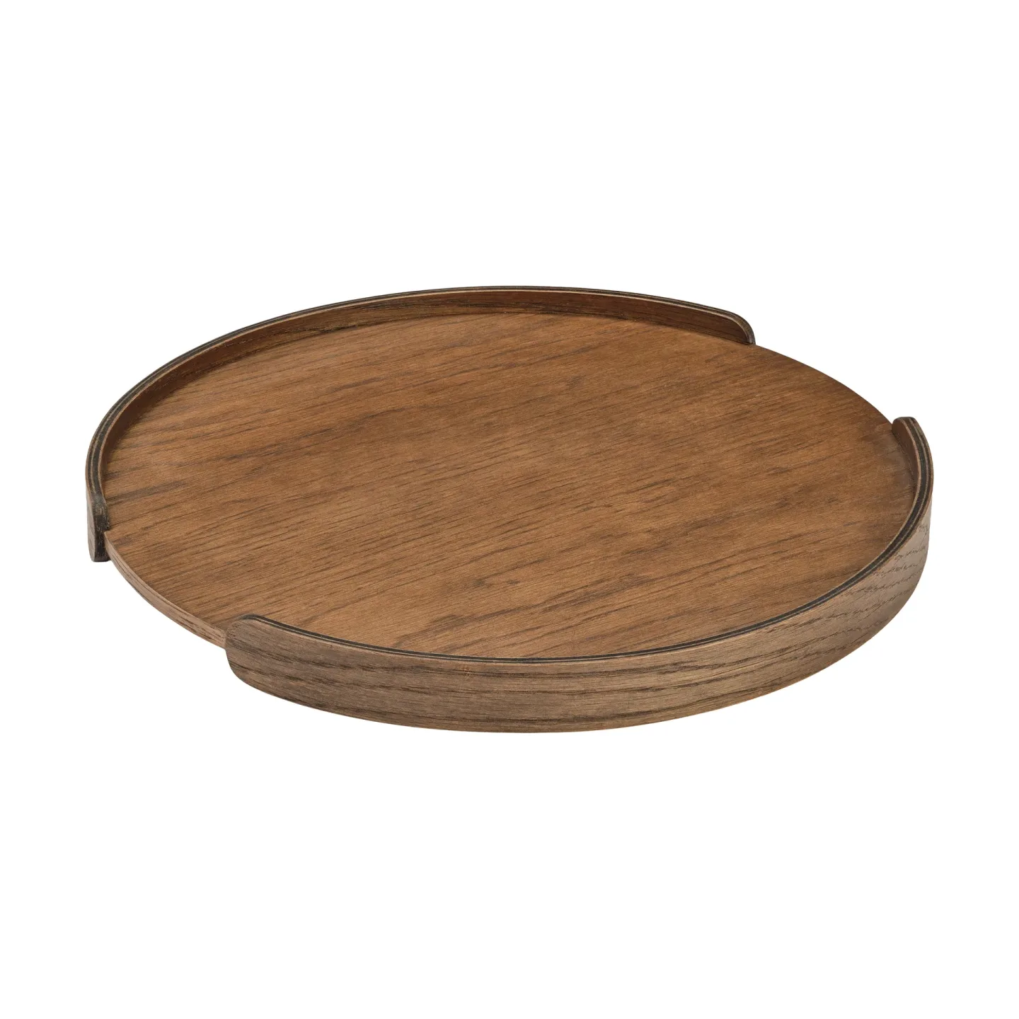 Cooee Design Woody Tablett Dunkel gebeizte Eiche, Ø35 cm