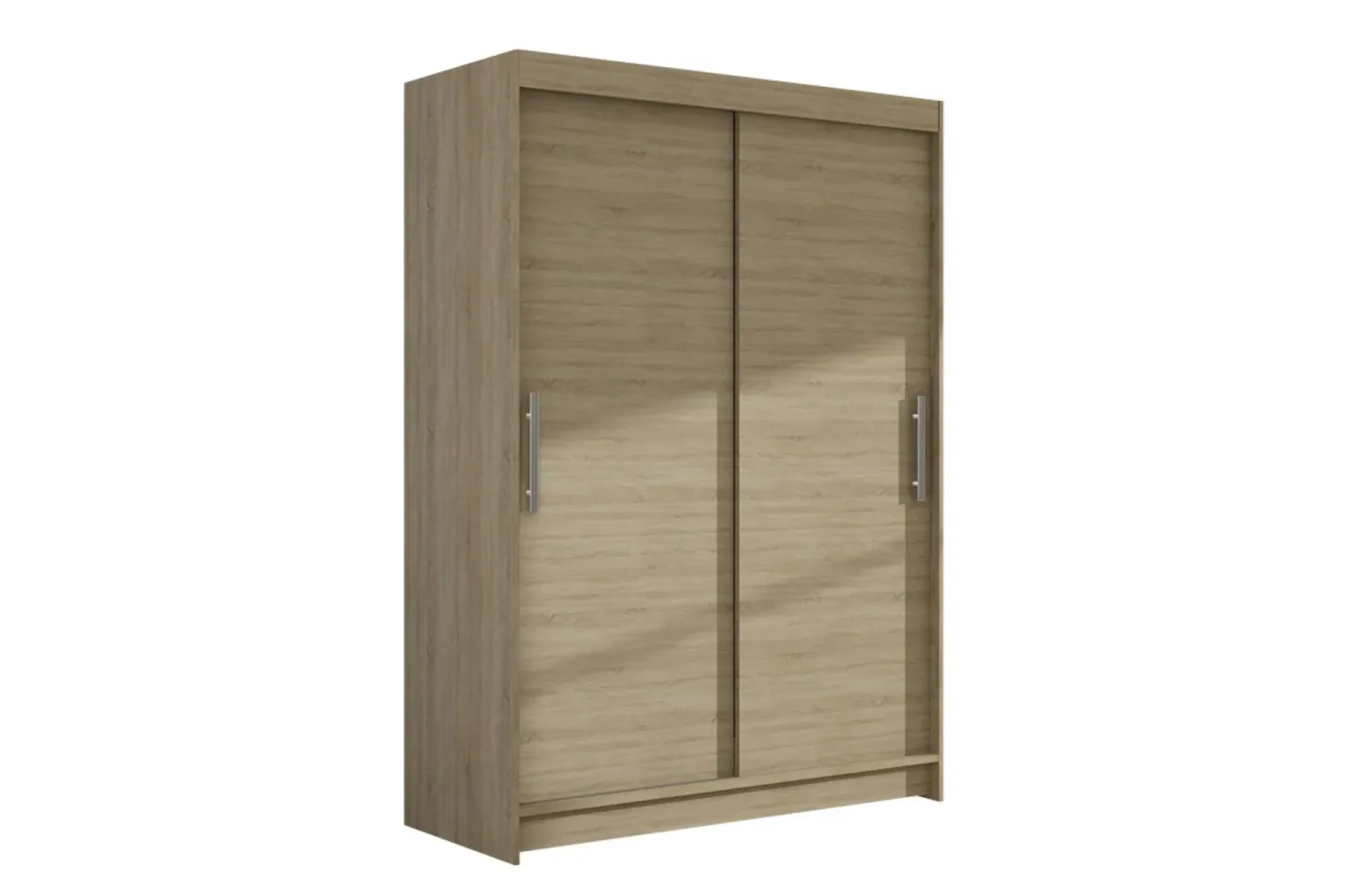 Estella Garderob 120 cm Skjutdörrar - Beige/Trä/Natur