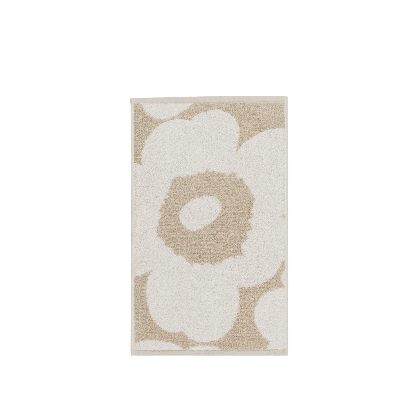 Marimekko - Unikko gästhandduk 30x50 cm Beige, White - Handdukar och badlakan - Maija Isola