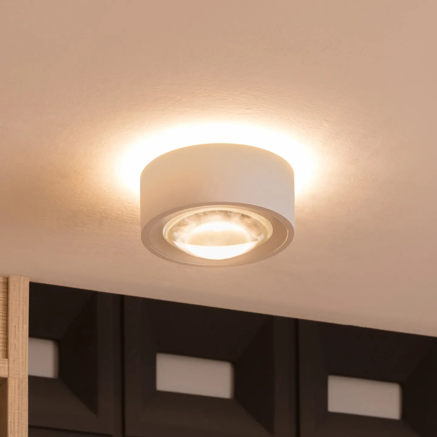 Rotari LED-Deckenlampe, Linse, 2-flg. starr - Arcchio - Wohnzimmer - Modern - Metall - Rund