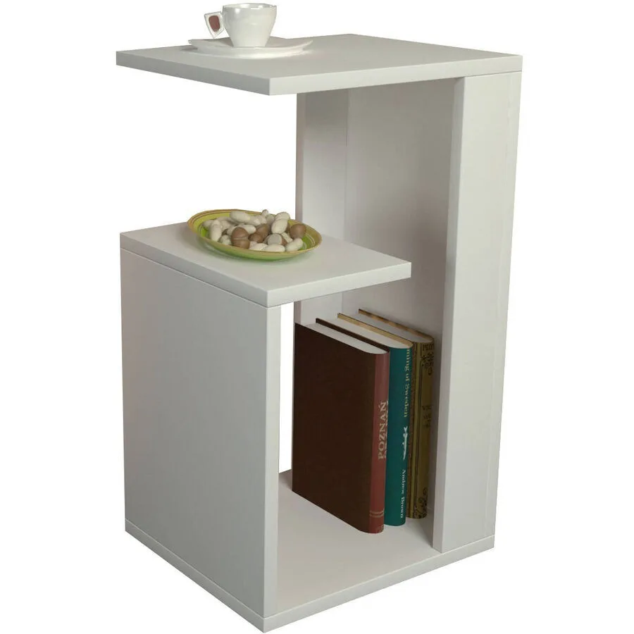 Beistelltisch Yasam weiss Melamin B 35 H 60 cm