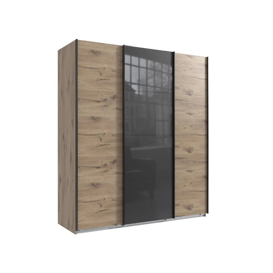 Kleiderschrank Neord Eiche Nachbildung Holzwerkstoff B 180 cm