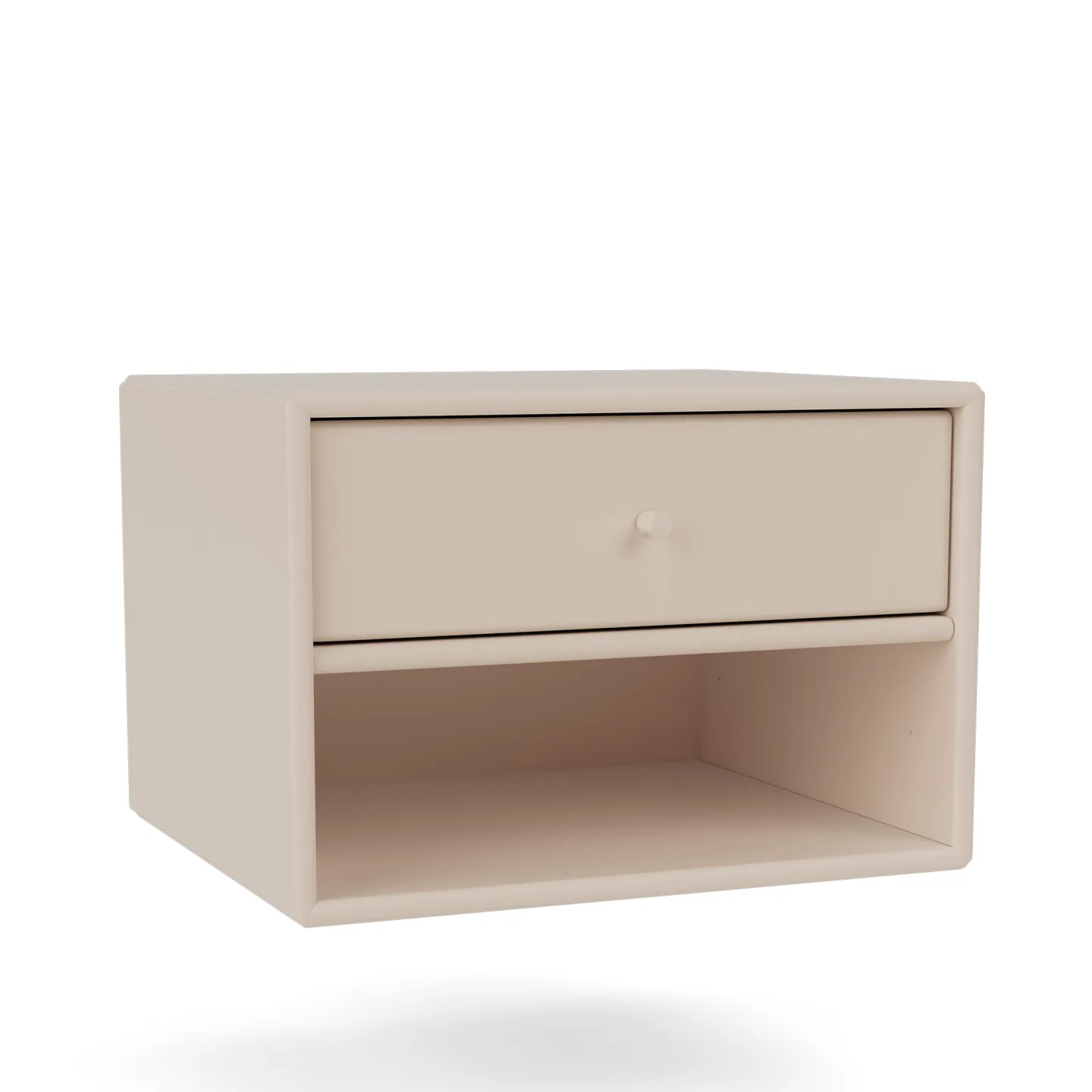 Montana - Dash Nightstand 168-Clay 04 Suspension Rails - Sängbord - Peter J. Lassen - Beige - Trä