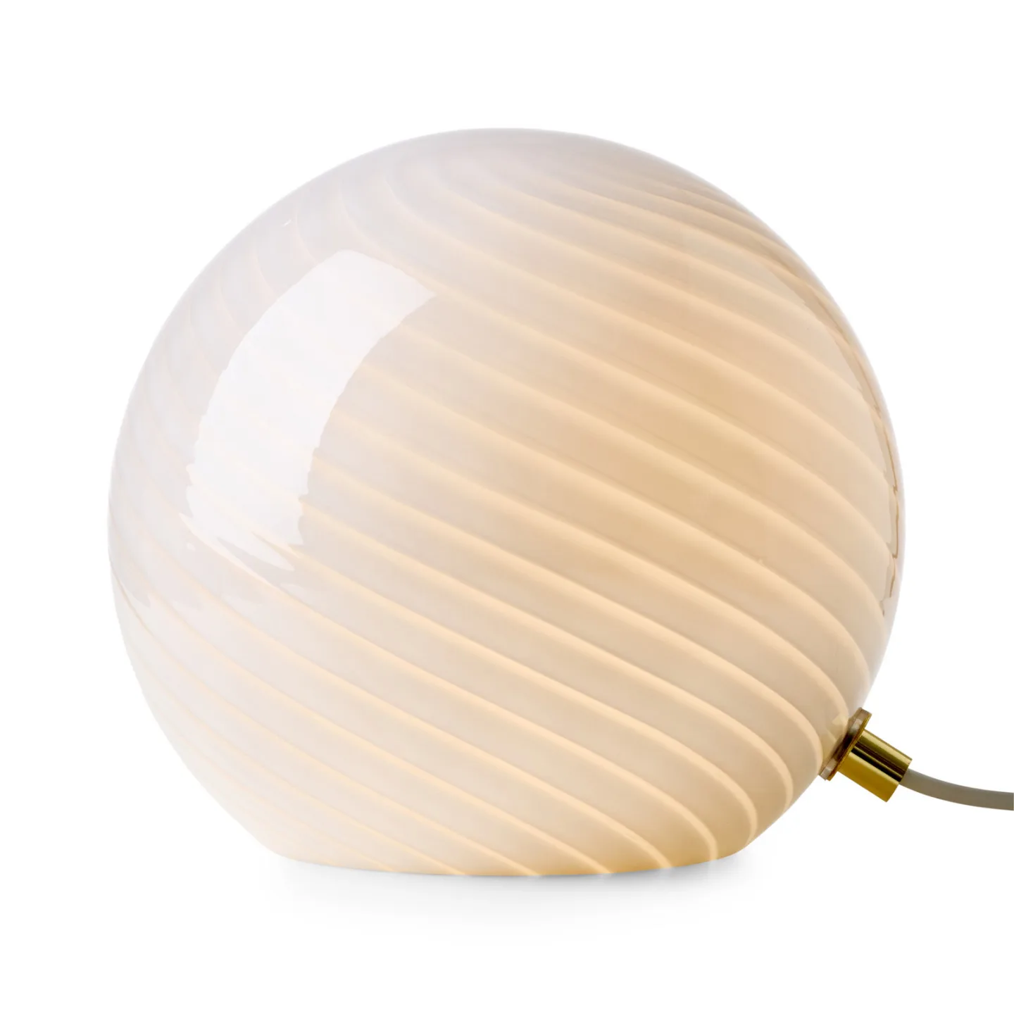 CANDY bordlampe, opal, Ø 20 cm, glass, E14 – Halo Design - Stue - Med en lyskilde