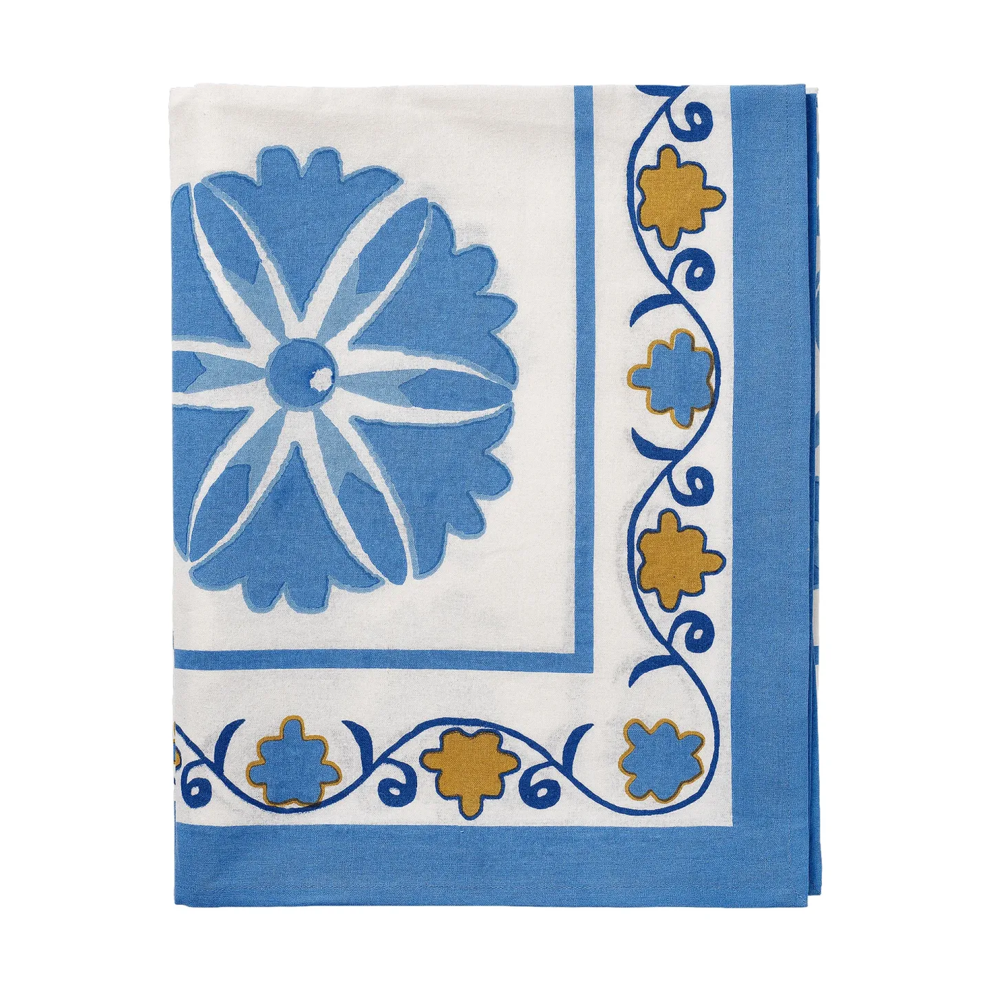 Pick a Poppy Suzani Tischdecke Blau, 250x150 cm