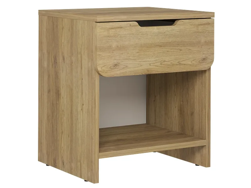 Nachttisch MIDAS 1 Schublade 45x40x52cm braun melamin