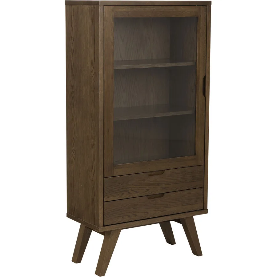 Vitrine A-Line rauch Holzwerkstoff B 72 H 145 cm