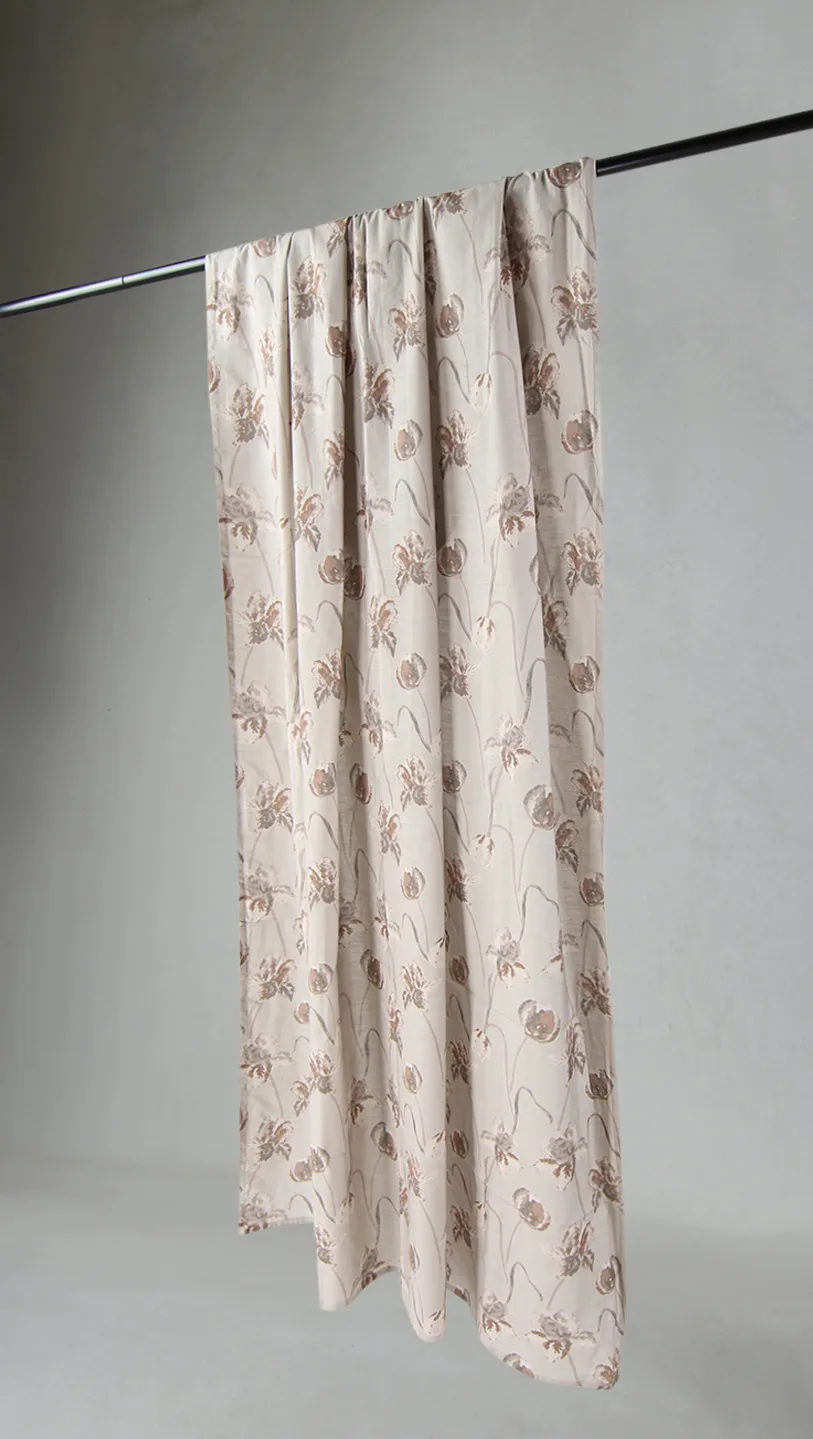 Gardiner - Bomullsgardin Alegria (beige) (Størrelse: 140 x 250 cm)