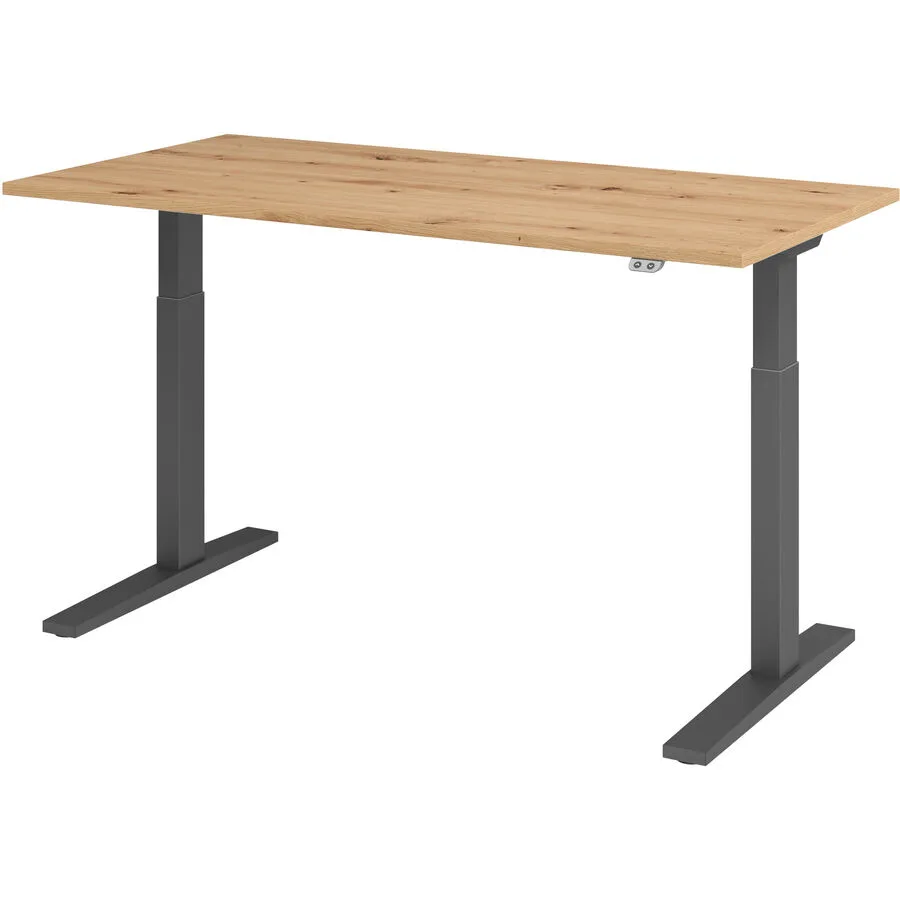 Schreibtisch Office Asteiche Holzwerkstoff B 160 T 80 cm