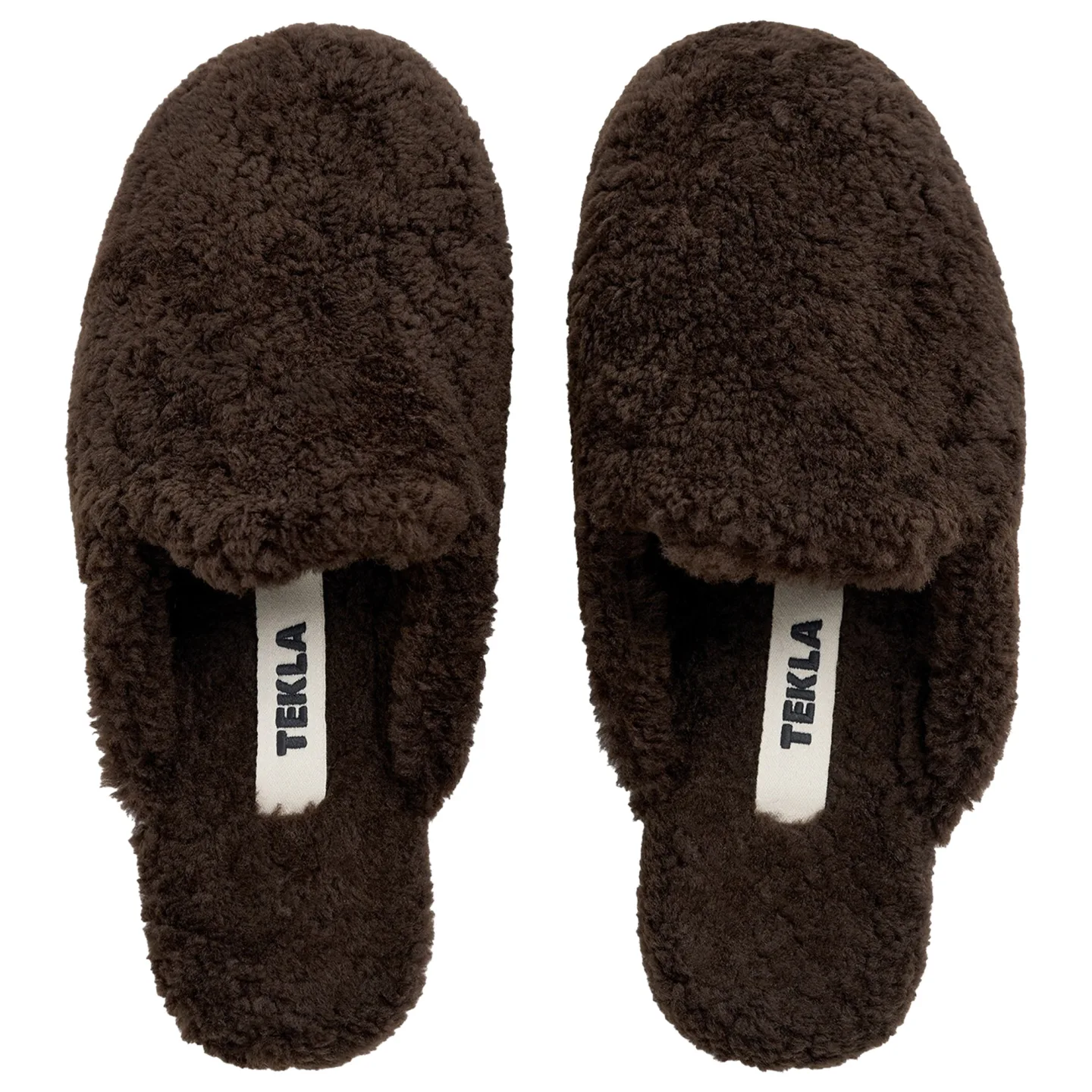Tekla - Home Slippers, Alva, L - Badrockar - Brun