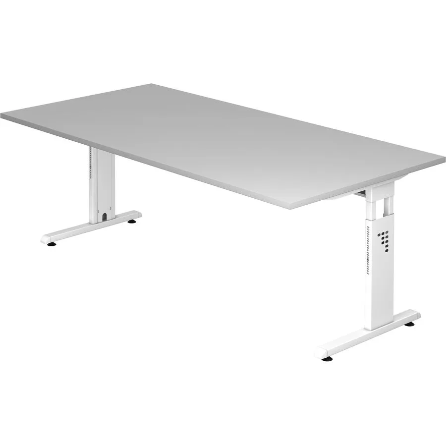 Schreibtisch Office grau Holzwerkstoff B 200 T 100 cm