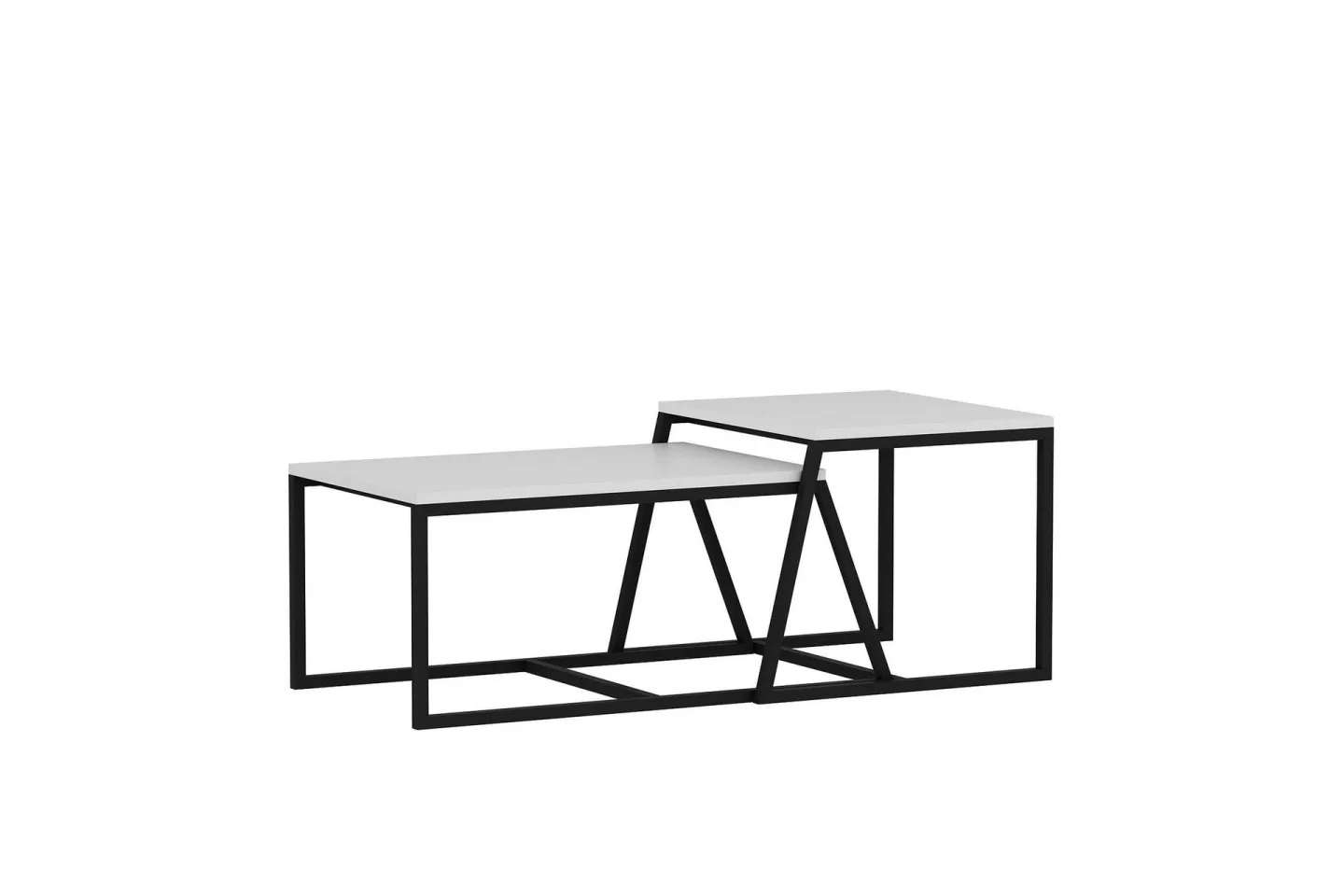 Minimal Soffbord 75x50 cm Vit - Hanah Home