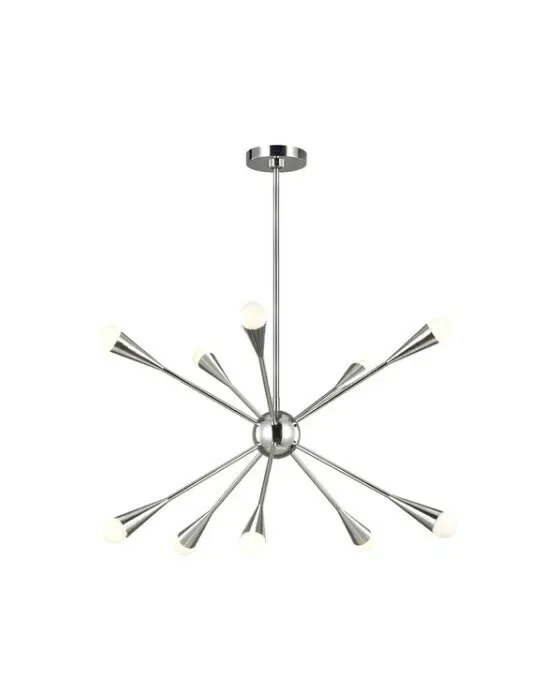 Jax Medium Chandelier Nickel