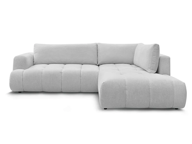 Ecksofa BOBOCHIC FUJI Stoff hellgrau