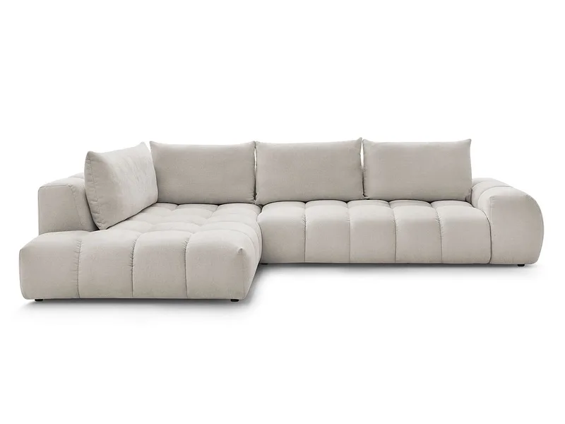Ecksofa BOBOCHIC EVEREST Stoff mit Textur beige