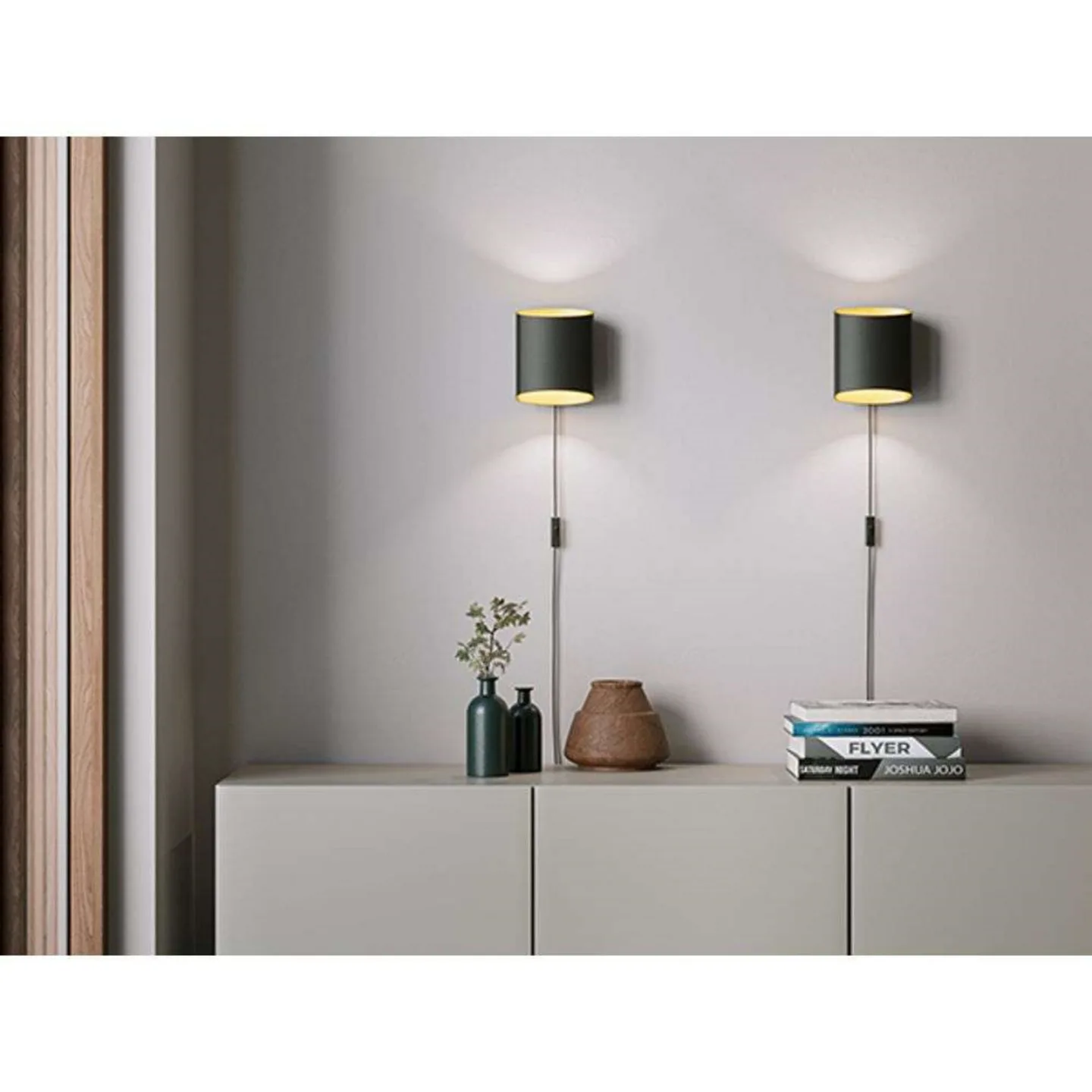 Sinne Wandleuchte Black/Brass - Belid - Wohnzimmer - Metall
