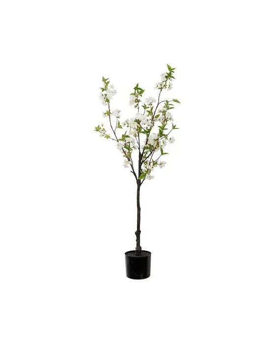 Kirsebærblomst kunsttræ hvid