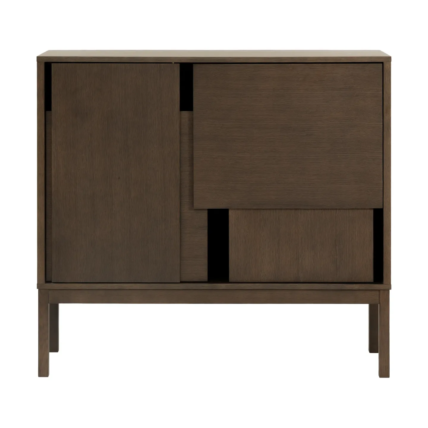Design House Stockholm Layer Sideboard Dunkle Eiche, 120x110, mit Beinen